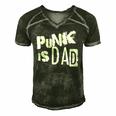 Punk Is Dad Fathers Day Men's Short Sleeve V-neck 3D Print Retro Tshirt Forest