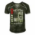 Red On Friday Dad Military Remember Everyone Deployed Flag Men's Short Sleeve V-neck 3D Print Retro Tshirt Forest