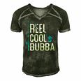 Reel Cool Bubba Fishing Fathers Day Gift Fisherman Bubba Men's Short Sleeve V-neck 3D Print Retro Tshirt Forest