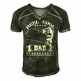 Reel Cool Dad Fishing Fathers Day Gift Men's Short Sleeve V-neck 3D Print Retro Tshirt Forest