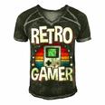 Retro Gaming Video Gamer Gaming Men's Short Sleeve V-neck 3D Print Retro Tshirt Forest