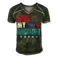 Shes My Firecracker His And Hers 4Th July Matching Couples Men's Short Sleeve V-neck 3D Print Retro Tshirt Forest