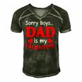Sorry Boys Dad Is My Valentines Funny Hearts Love Daddy Girl Men's Short Sleeve V-neck 3D Print Retro Tshirt Forest