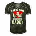 Sorry Boys My Heart Belongs To Daddy Kids Valentines Gift Men's Short Sleeve V-neck 3D Print Retro Tshirt Forest