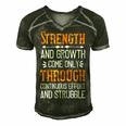 Strength And Growth Come Only Through Continuous Effort And Struggle Papa T-Shirt Fathers Day Gift Men's Short Sleeve V-neck 3D Print Retro Tshirt Forest