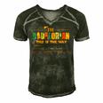 The Dadalorian Funny Like A Dad Just Way Cooler Fathers Day Men's Short Sleeve V-neck 3D Print Retro Tshirt Forest