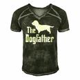 The Dogfather - Funny Dog Gift Funny Glen Of Imaal Terrier Men's Short Sleeve V-neck 3D Print Retro Tshirt Forest