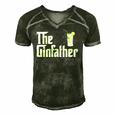 The Gin Father Funny Gin And Tonic Gifts Classic Men's Short Sleeve V-neck 3D Print Retro Tshirt Forest