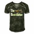 The Scotch Father Funny Whiskey Lover Gifts From Her Classic Men's Short Sleeve V-neck 3D Print Retro Tshirt Forest