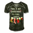 This Is My Christmas Pajama 876 Shirt Men's Short Sleeve V-neck 3D Print Retro Tshirt Forest