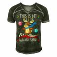 This Is My Christmas Pajama Jewish 545 Shirt Men's Short Sleeve V-neck 3D Print Retro Tshirt Forest