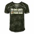 To Do List Your Dad Funny Sarcastic To Do List Men's Short Sleeve V-neck 3D Print Retro Tshirt Forest