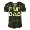 Tractor Dad Farming Father Farm Lover Farmer Daddy V2 Men's Short Sleeve V-neck 3D Print Retro Tshirt Forest