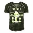 Tutu Grandpa Gift Tutu Best Friend Best Partner In Crime Men's Short Sleeve V-neck 3D Print Retro Tshirt Forest