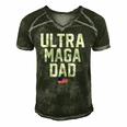 Ultra Maga Dad Ultra Maga Republicans Dad Men's Short Sleeve V-neck 3D Print Retro Tshirt Forest