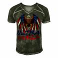 Ultra Maga Eagle Make America Great Aga Men's Short Sleeve V-neck 3D Print Retro Tshirt Forest