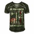 Ultra Maga We The People Proud Republican Usa Flag Men's Short Sleeve V-neck 3D Print Retro Tshirt Forest