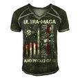 Ultra Maga We The People Proud Republican Usa Flag V2 Men's Short Sleeve V-neck 3D Print Retro Tshirt Forest