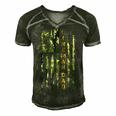 Usa Camo Flag Proud Electric Cable Lineman Dad Silhouette Men's Short Sleeve V-neck 3D Print Retro Tshirt Forest