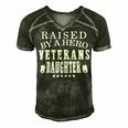 Veteran Veterans Day Raised By A Hero Veterans Daughter For Women Proud Child Of Usa Army Militar 2 Navy Soldier Army Military Men's Short Sleeve V-neck 3D Print Retro Tshirt Forest