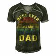 Vingtage Best Dad Ever Fathers Day T Shirts Men's Short Sleeve V-neck 3D Print Retro Tshirt Forest