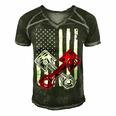 Vintage American Flag Piston Funny Muscle Car Mechanic 558 Trending Shirt Men's Short Sleeve V-neck 3D Print Retro Tshirt Forest