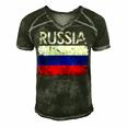 Vintage Russia Russian Flag Pride 500 Trending Shirt Men's Short Sleeve V-neck 3D Print Retro Tshirt Forest