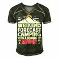 Weekend Forcast Wine Lover Outdoor 26 Shirt Men's Short Sleeve V-neck 3D Print Retro Tshirt Forest