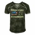 Welcome To Camp Quitcherbitchin 4Th Of July Funny Camping Men's Short Sleeve V-neck 3D Print Retro Tshirt Forest