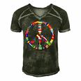 World Country Flags Unity Peace Men's Short Sleeve V-neck 3D Print Retro Tshirt Forest