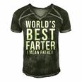 Worlds Best Farter I Mean Father Funny Fathers Day Husband Fathers Day Gif Men's Short Sleeve V-neck 3D Print Retro Tshirt Forest