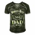 World´S Best No 1 Dad – Daddy – Father - Gift Men's Short Sleeve V-neck 3D Print Retro Tshirt Forest