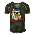 You Free Tonight Bald Eagle American Flag Happy 4Th Of July V2 Men's Short Sleeve V-neck 3D Print Retro Tshirt Forest