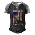 Anbrew Johnson 4Th July Andrew Johnson Drinking Party Men's Henley Raglan T-Shirt Black Grey