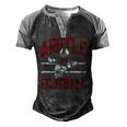 Argyle Eagles Fb Player Vintage Football Men's Henley Raglan T-Shirt Black Grey