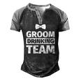 Bachelor Party Groom Drinking Team Men's Henley Raglan T-Shirt Black Grey