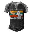 Best American Eskimo Dad Ever Funny American Eskimo Dad Men's Henley Shirt Raglan Sleeve 3D Print T-shirt Black Grey