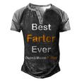 Best Farter Ever Oops I Meant Father Fathers Day Men's Henley Raglan T-Shirt Black Grey