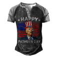 Biden 4Th Of July Joe Biden Happy Fathers Day Men's Henley Raglan T-Shirt Black Grey