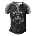 Big Bad Oilfield Dad Oilfield Oilfield Men's Henley Raglan T-Shirt Black Grey
