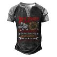 Blessed Are The Curious Us National Parks Hiking & Camping Men's Henley Raglan T-Shirt Black Grey
