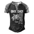 Bmx Dad Coach Sponsor Mechanic Driver On Back Classic Men's Henley Raglan T-Shirt Black Grey
