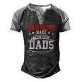 Car Guys Make The Best Dads Mechanic Fathers Day Men's Henley Raglan T-Shirt Black Grey