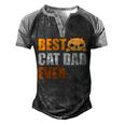 Cat Dad Fathers Day Men Kitty Daddy Papa Christmas V3 Men's Henley Shirt Raglan Sleeve 3D Print T-shirt Black Grey