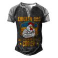 Chicken Chicken Chicken Dad Like A Regular Dad Farmer Poultry Father Day_ Men's Henley Shirt Raglan Sleeve 3D Print T-shirt Black Grey