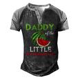 Mens Cute Watermelon Daddy Dad For Men Men's Henley Raglan T-Shirt Black Grey