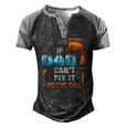 If Dad Cant Fix It No One Can Love Father Day Men's Henley Raglan T-Shirt Black Grey