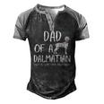 Dad Of A Dalmatian That Is Sometimes An Asshole Men's Henley Raglan T-Shirt Black Grey