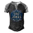 Dad For Men Fathers Day For Dad Jokes Men's Henley Raglan T-Shirt Black Grey
