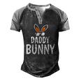 Daddy Bunny Easter And Glasses For Happy Easter Fathers Day Men's Henley Raglan T-Shirt Black Grey
